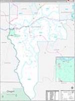 Nez Perce, Id Carrier Route Wall Map